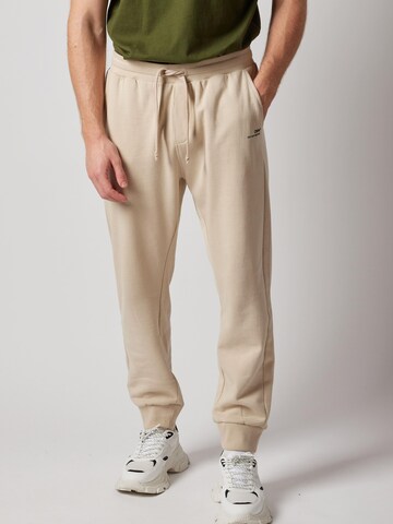 OWN Off With Nature Regular Broek 'Joggers Felpati' in Beige: voorkant