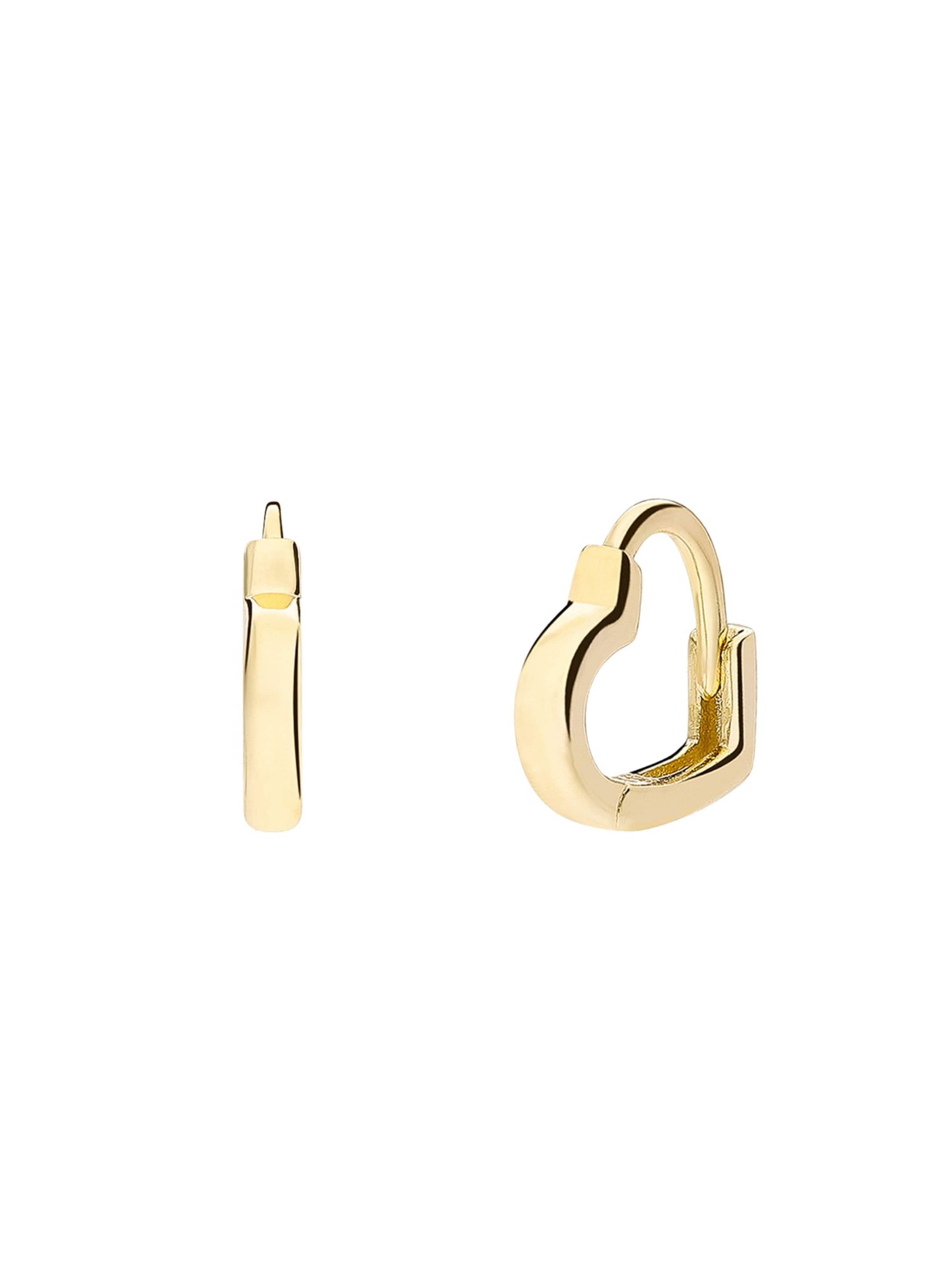 Lucardi Ohrringe in Gold: Vorderseite