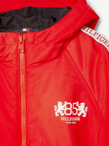 TOMMY HILFIGER Übergangsjacke 'Varsity ' in Rot