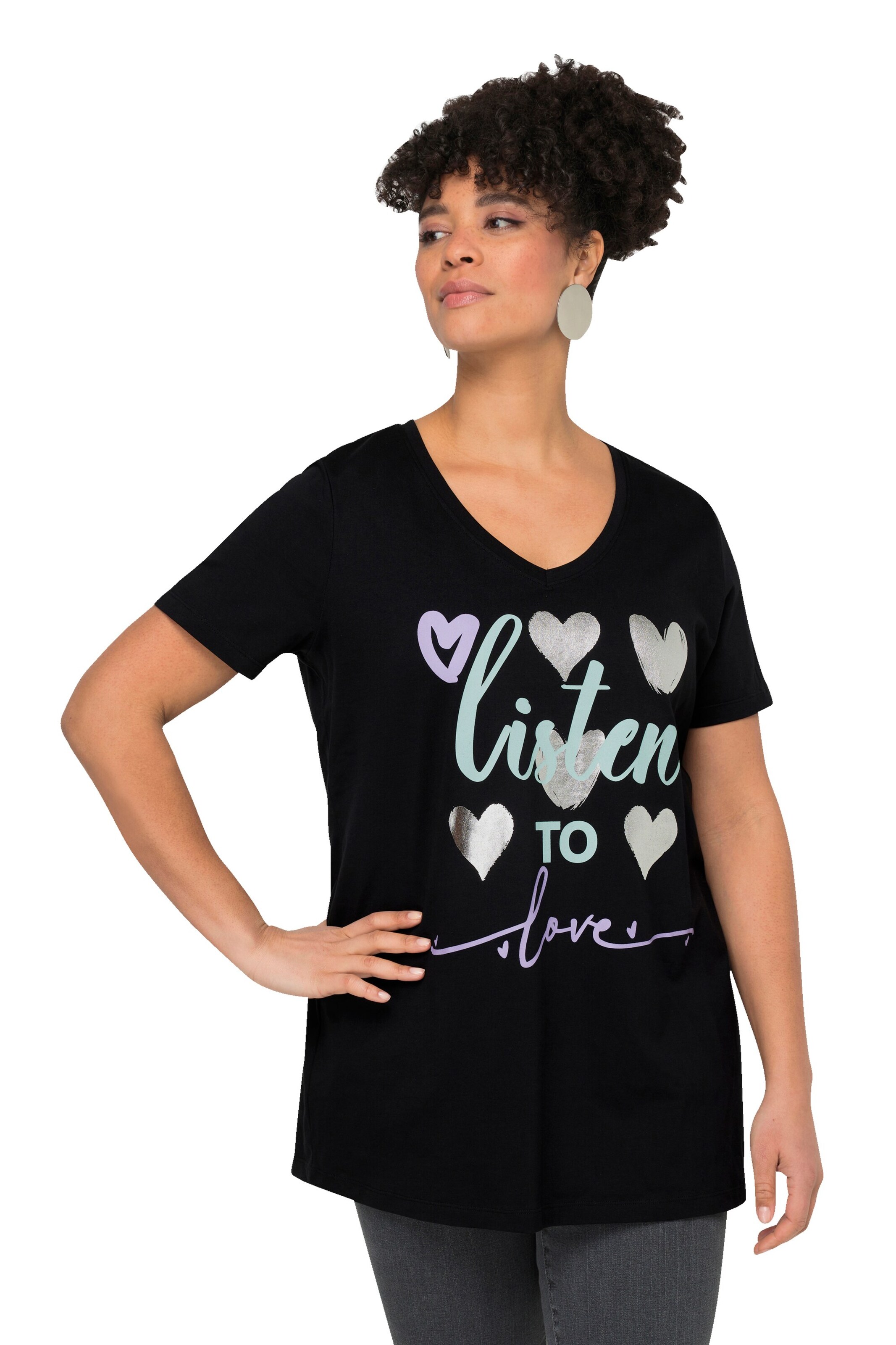 MIAMODA Shirt in Schwarz: Vorderseite