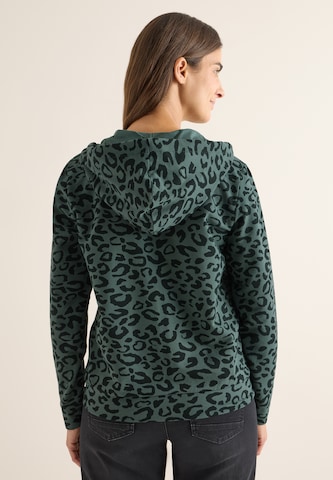 CECIL Zip-Up Hoodie in Green