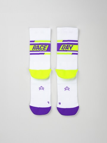INCYLENCE Athletic Socks 'MOTTO RUNNING' in Purple