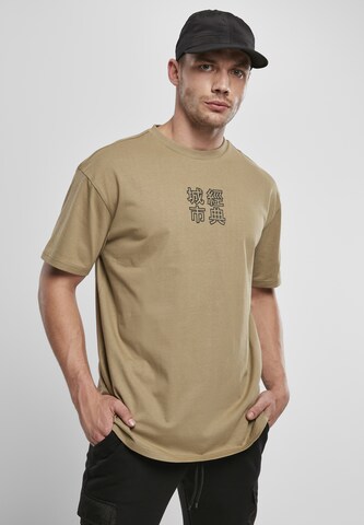 Urban Classics Shirt in Groen: voorkant