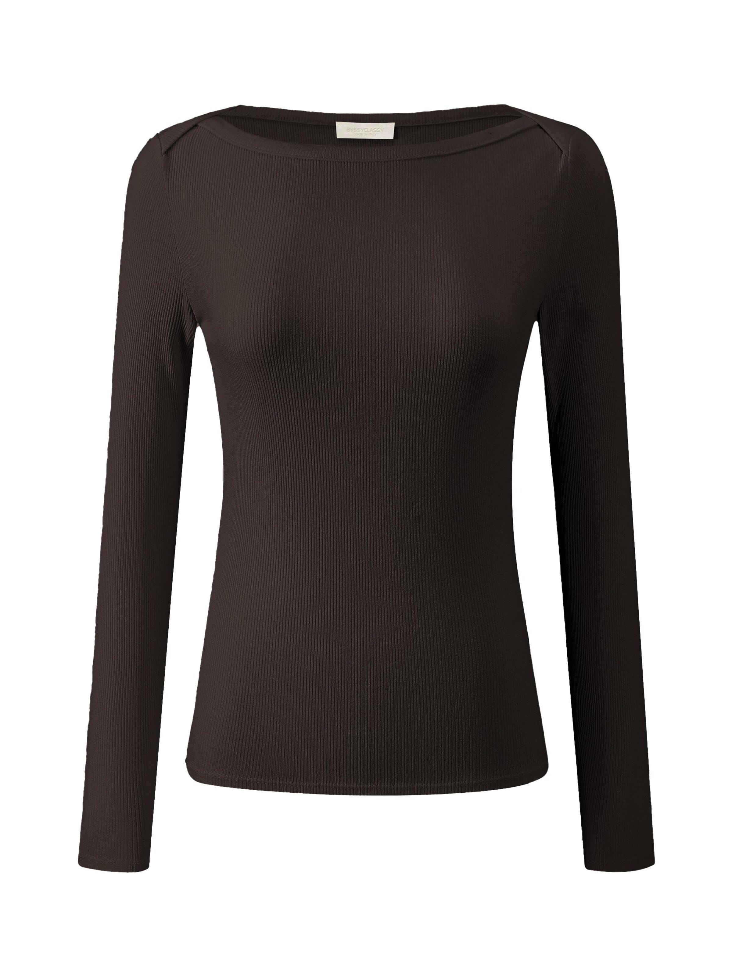 Maglietta di SASSYCLASSY in marrone: frontale