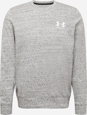 UNDER ARMOUR Αθλητική μπλούζα φούτερ σε γκρι: μπροστά