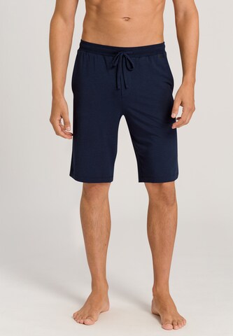 Hanro Pajama pants 'Casuals' in Blue: front