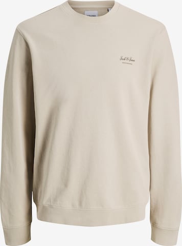 Sweat-shirt 'JJEARCHIVE' JACK & JONES en beige : devant