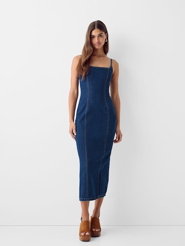 Bershka Dress in Blue: front