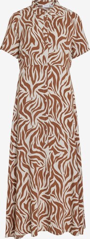 Robe-chemise VILA en marron : devant