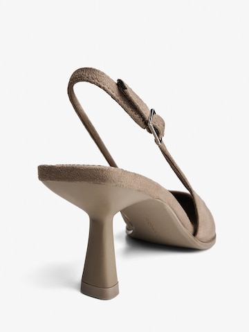 Bershka Sling körömcipők - szürke