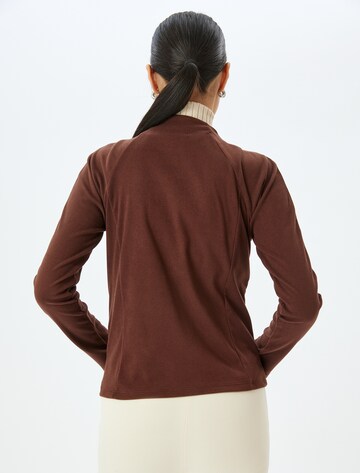 Koton Fleece Jacket in Brown