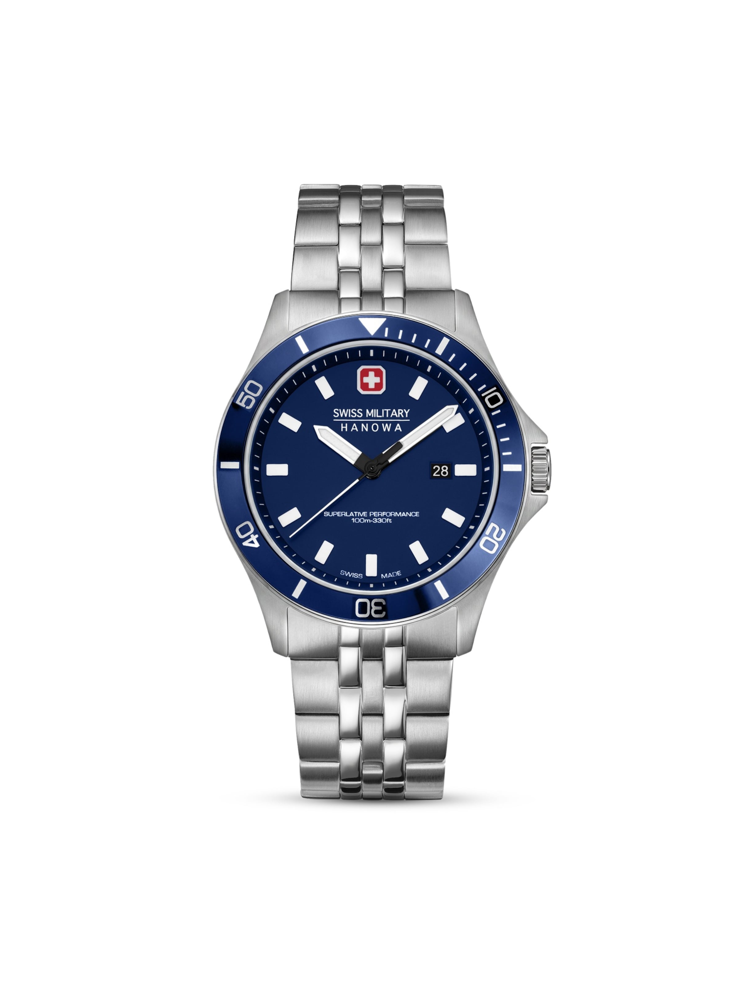 SWISS MILITARY HANOWA Uhr in Silber: Vorderseite