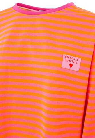 Sweat-shirt Zwillingsherz en rose