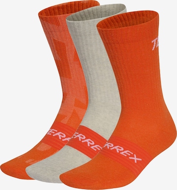 Calzino sportivo di ADIDAS TERREX in beige: frontale