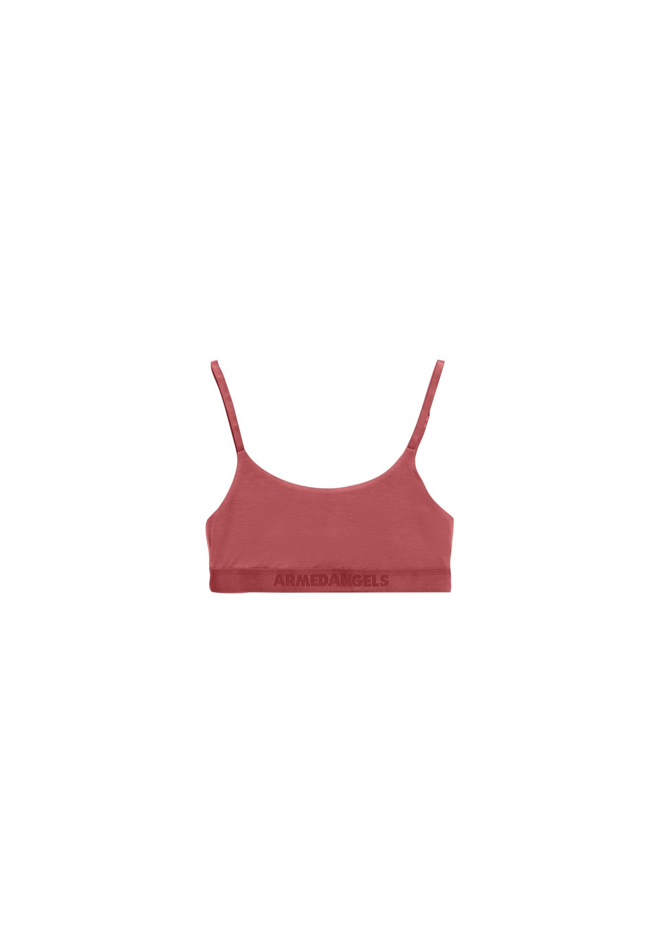 ARMEDANGELS Bustier BH in Rood: voorkant