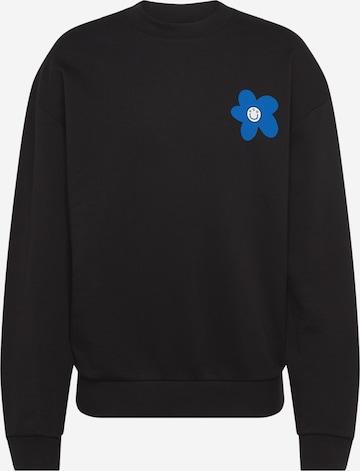 HUGO Blue - Sweatshirt 'Needvell' em preto: frente