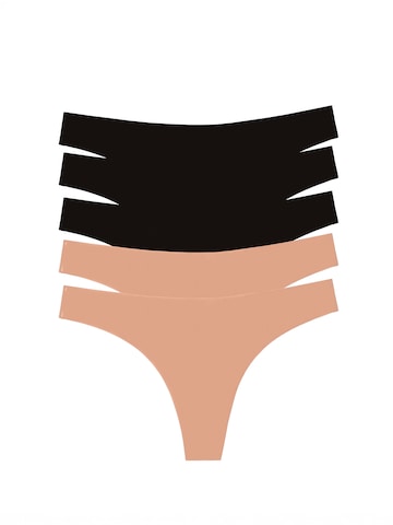 Occulto Thong 'Ravenna' in Beige: front