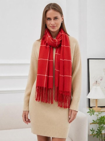 alberto cabale Scarf 'Line' in Red