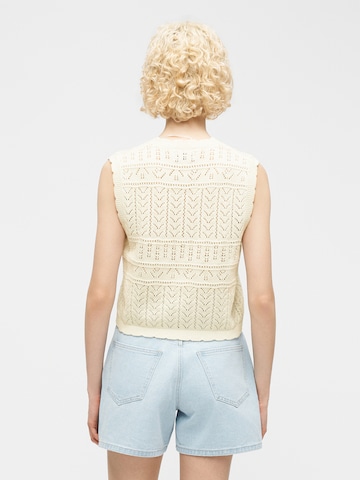 ONLY - Chaleco de punto en blanco