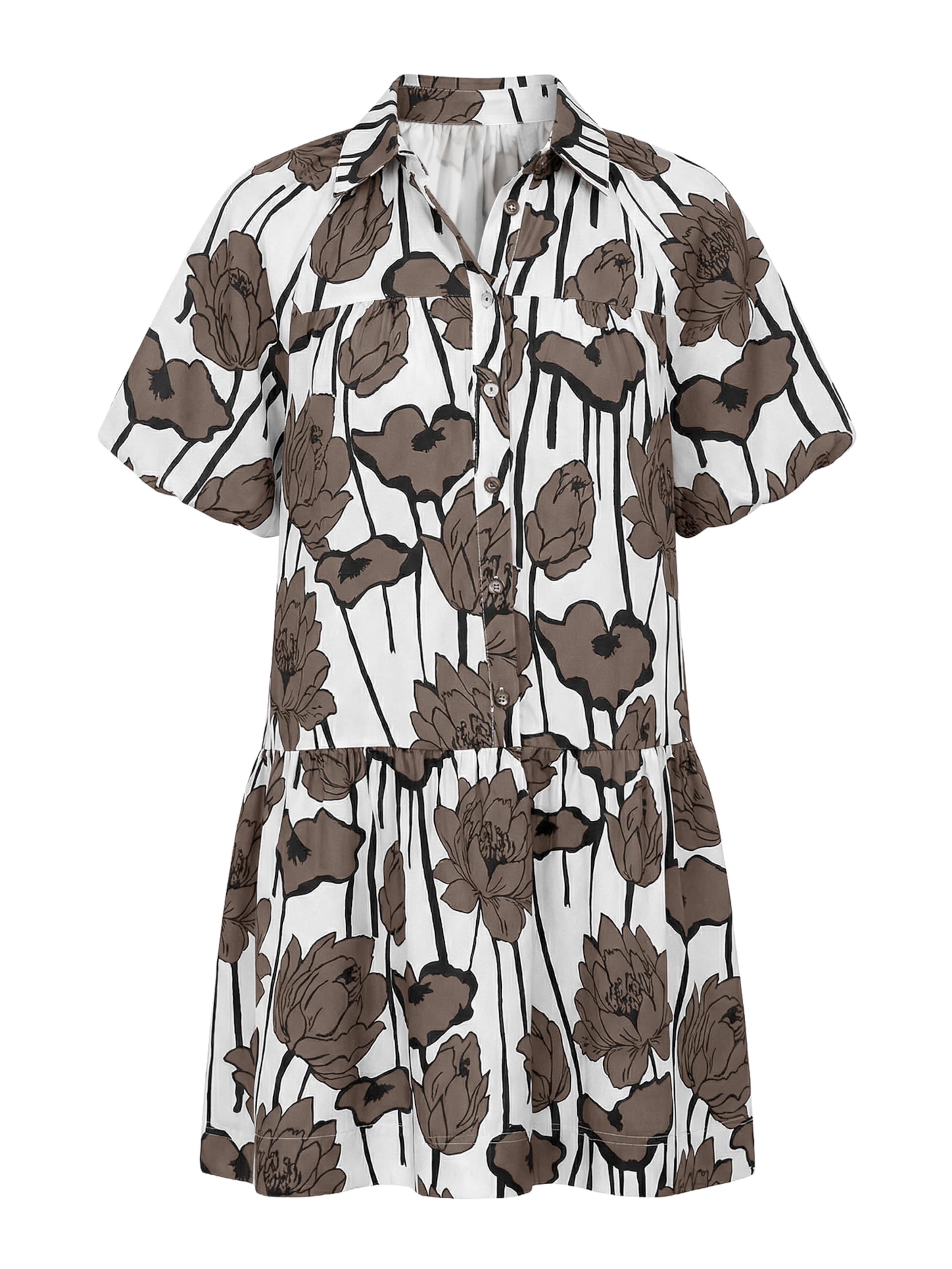 Imily BelaKošulja haljina - smeđa boja: prednji dio