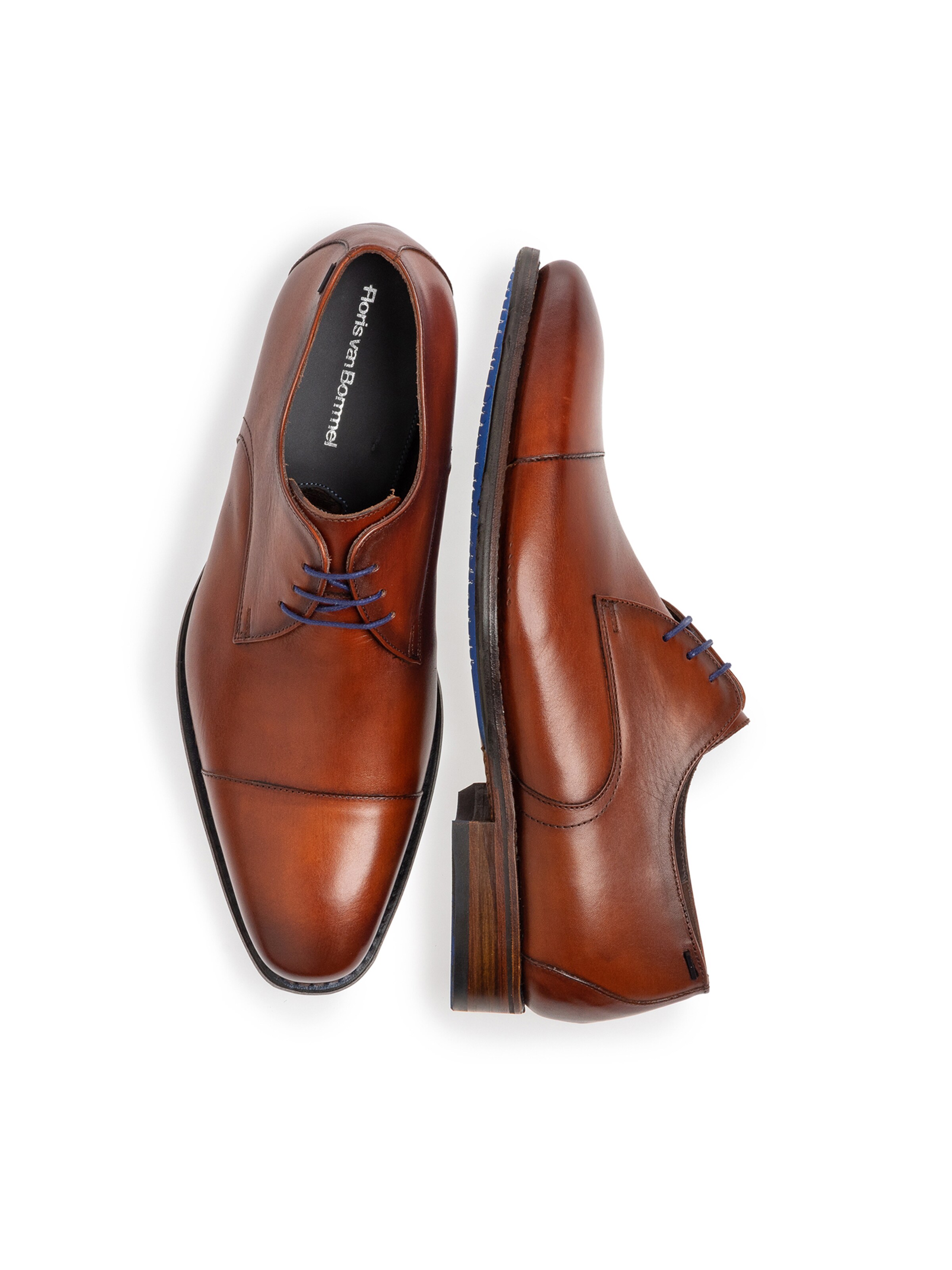 Floris van Bommel Schnürschuh 'De Loper 16' in Braun