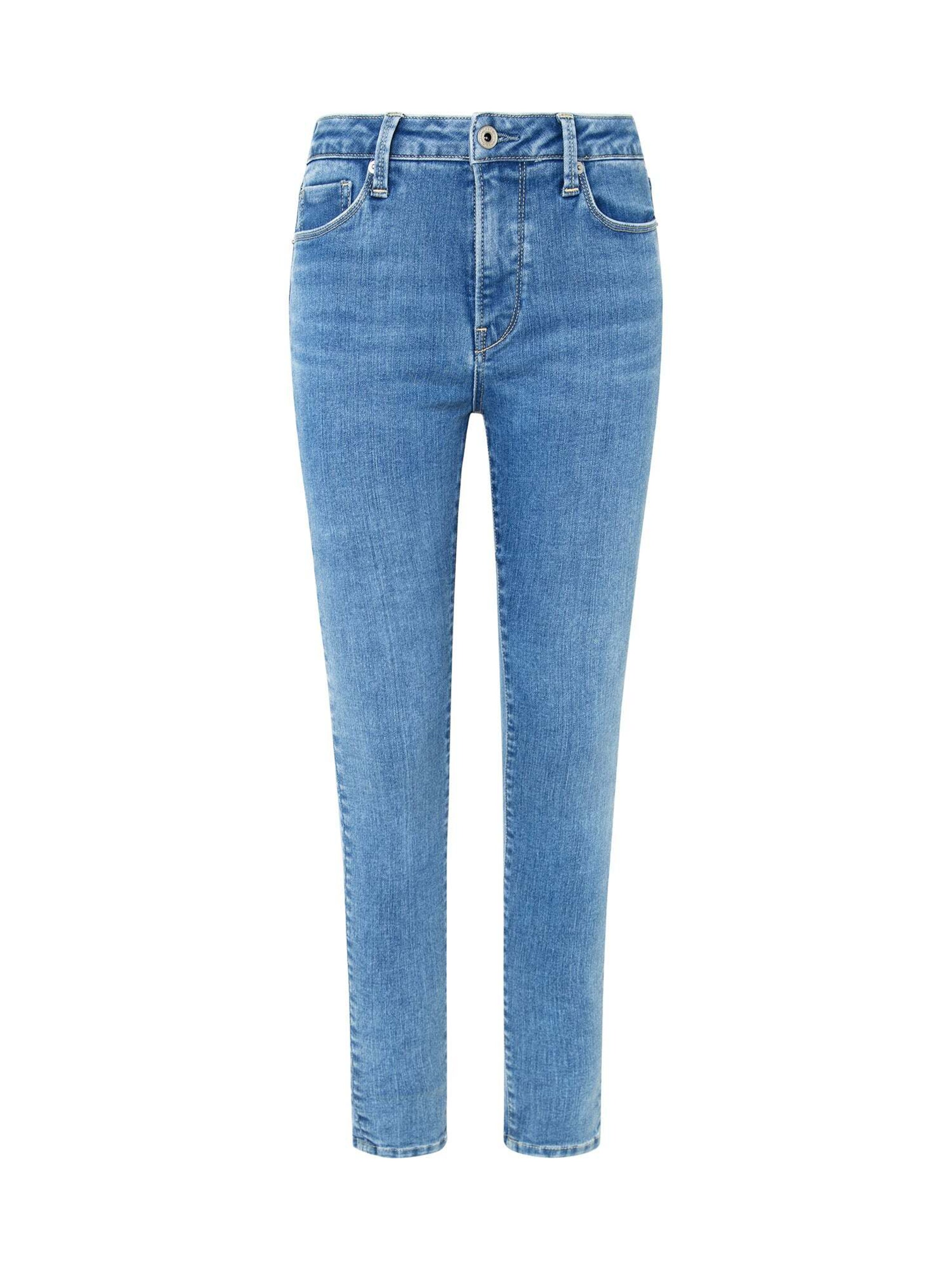 Skinny Jean Pepe Jeans en bleu : devant