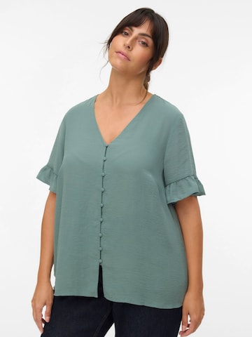 Vero Moda Curve Blouse in Green: front