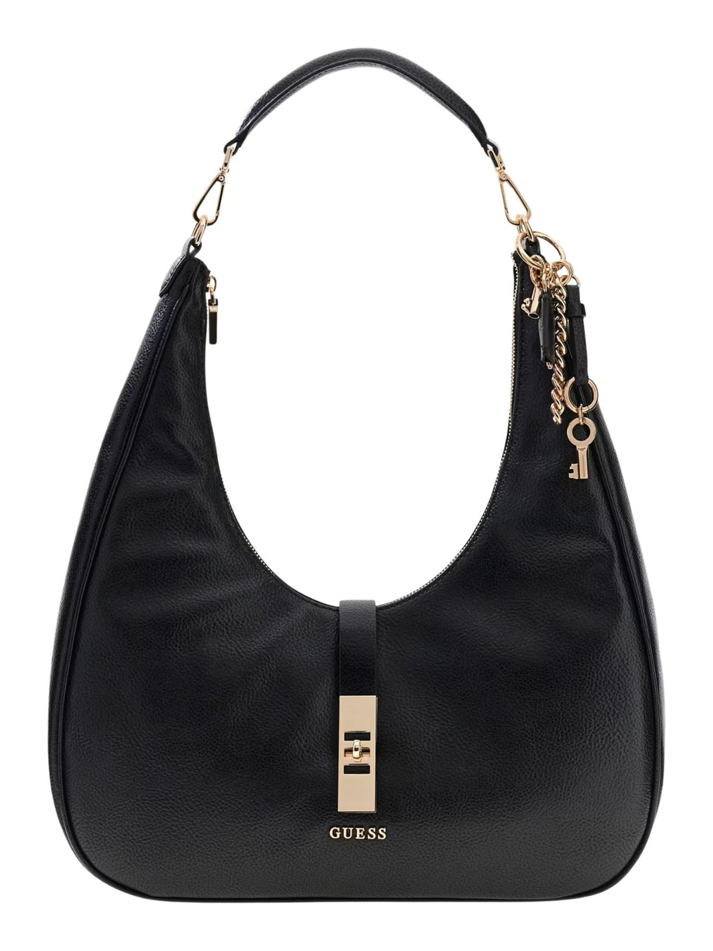 Borsa a spalla 'Guess Borsa Brooke Hobo' di GUESS in nero: frontale