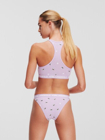 Karl Lagerfeld Bralette Bra in Purple