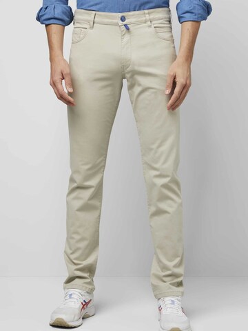 Coupe slim Pantalon MEYER en beige : devant