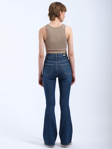 Dr. Denim Skinny Jeans 'Moxy High Flare' in Blauw