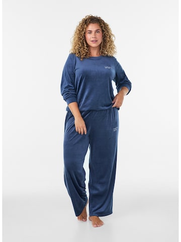 Zizzi Sweatshirt in Blau