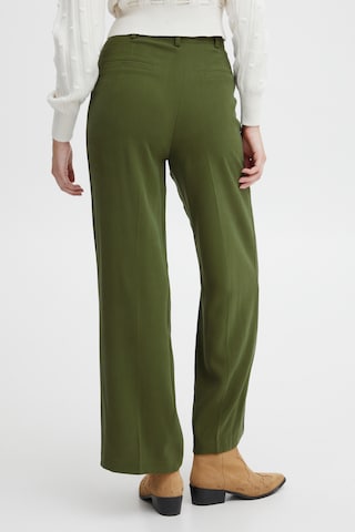 Atelier Rêve Loosefit Broek 'LEONO' in Groen: voorkant