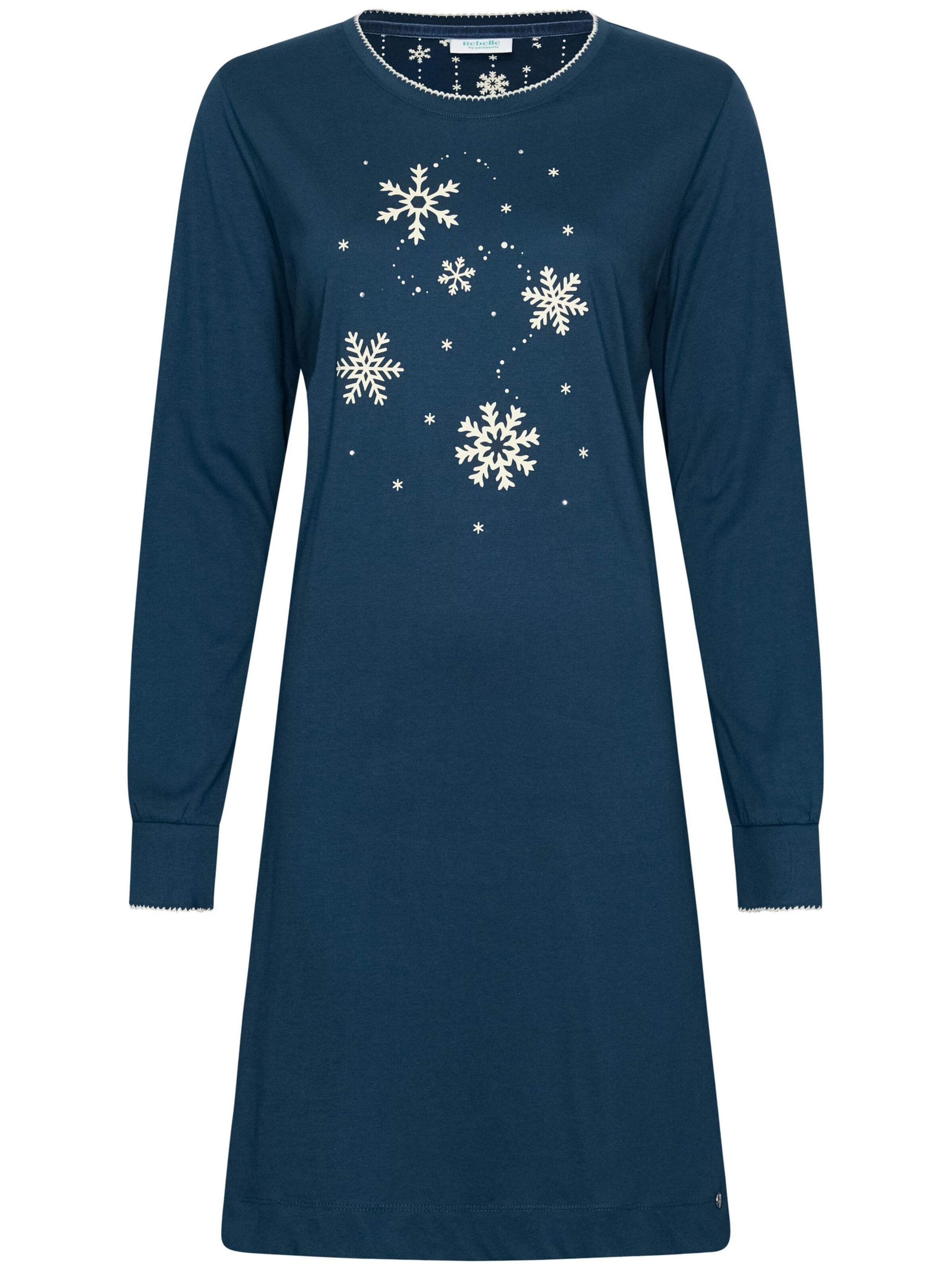 Chemise de nuit Rebelle en bleu : devant