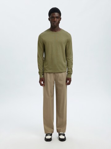 Coupe regular Pull-over 'SLHBERG' SELECTED en vert