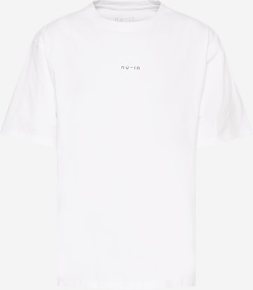 T-Shirt NU-IN en blanc : devant