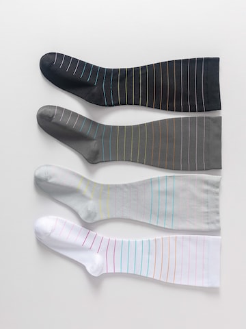 Millo Knee High Socks 'Wide Comfort' in Grey