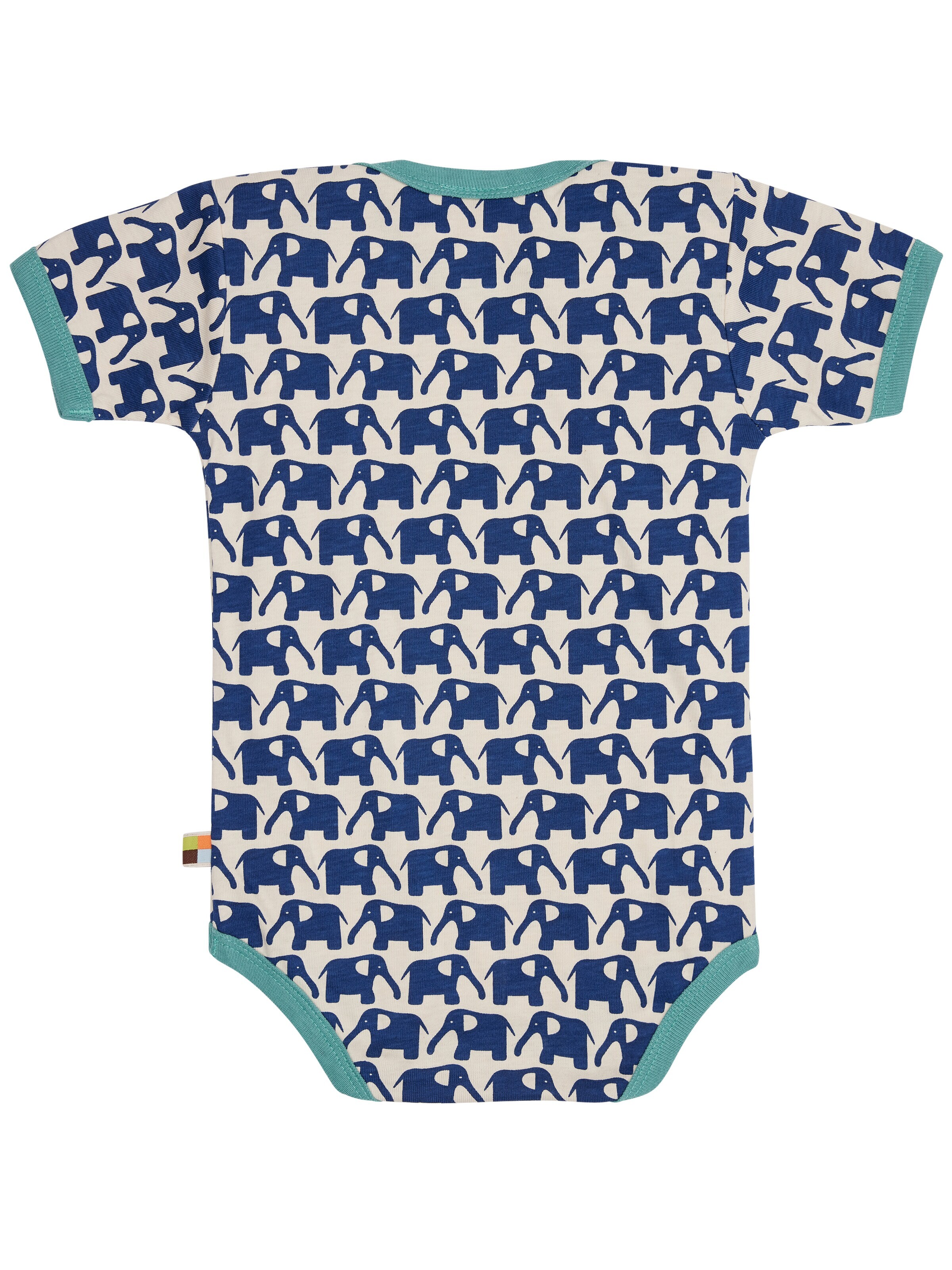 loud + proud Romper/Bodysuit 'Elefanten' in Blue