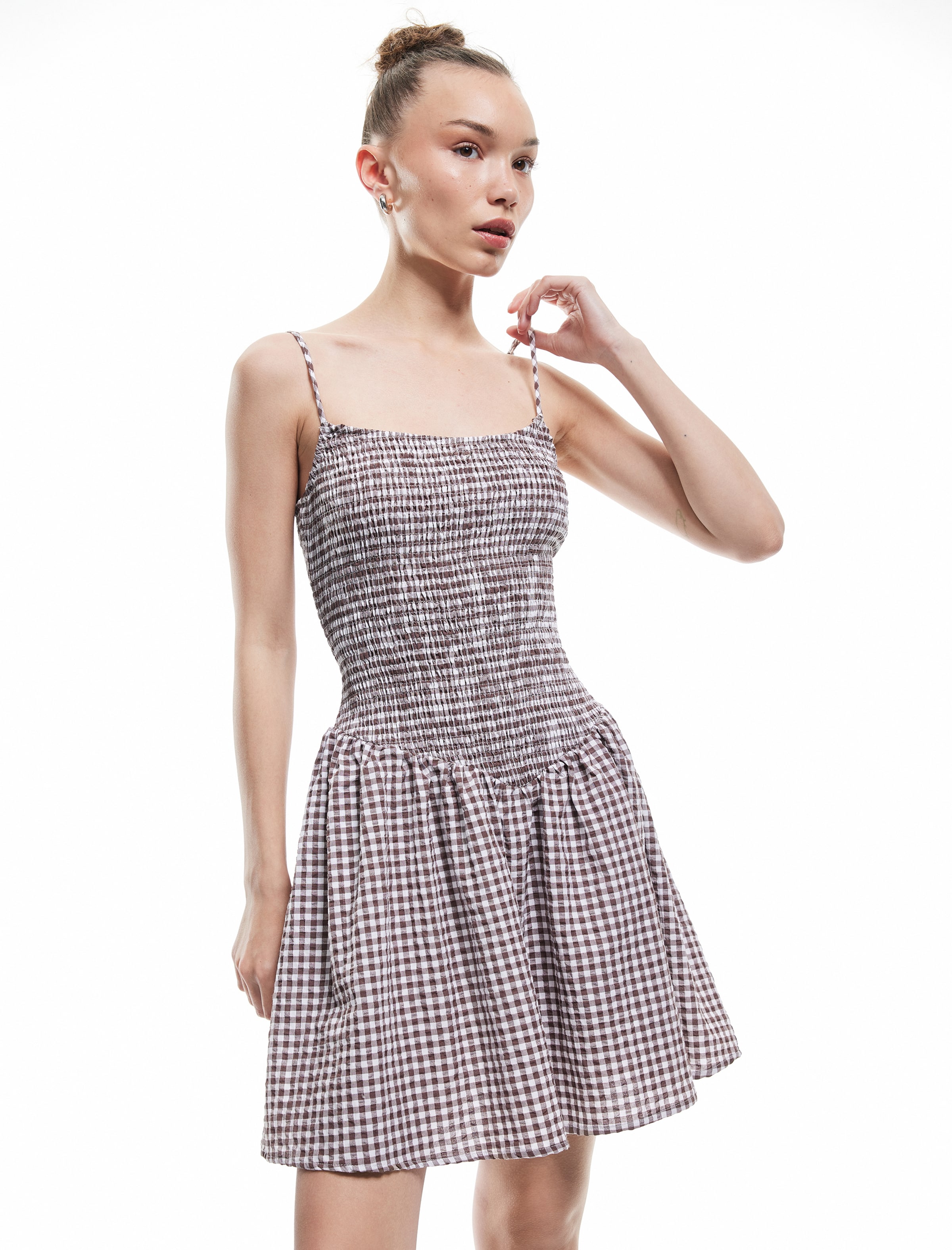 Koton Kleid in Braun: Vorderseite