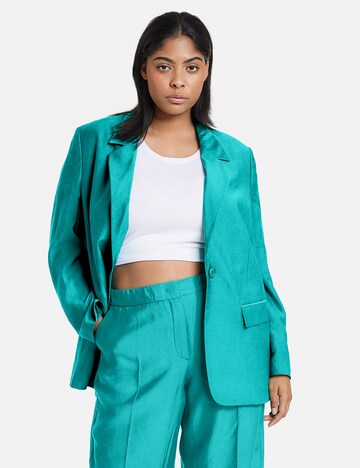 SAMOON - Blazer en verde: frente