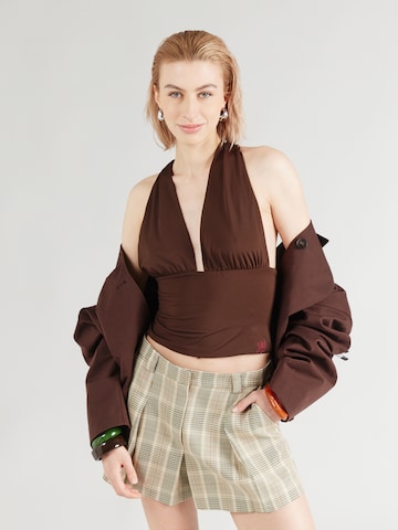 Harper & Yve Top 'MORRIS' in Bruin: voorkant