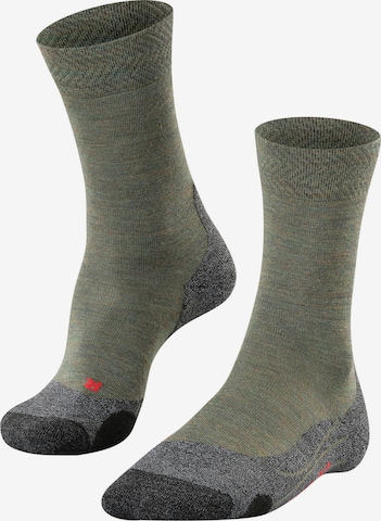 FALKE Athletic Socks 'TK2 EXPLORE' in Green: front