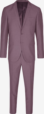 Coupe slim Costume Steffen Klein en rouge : devant