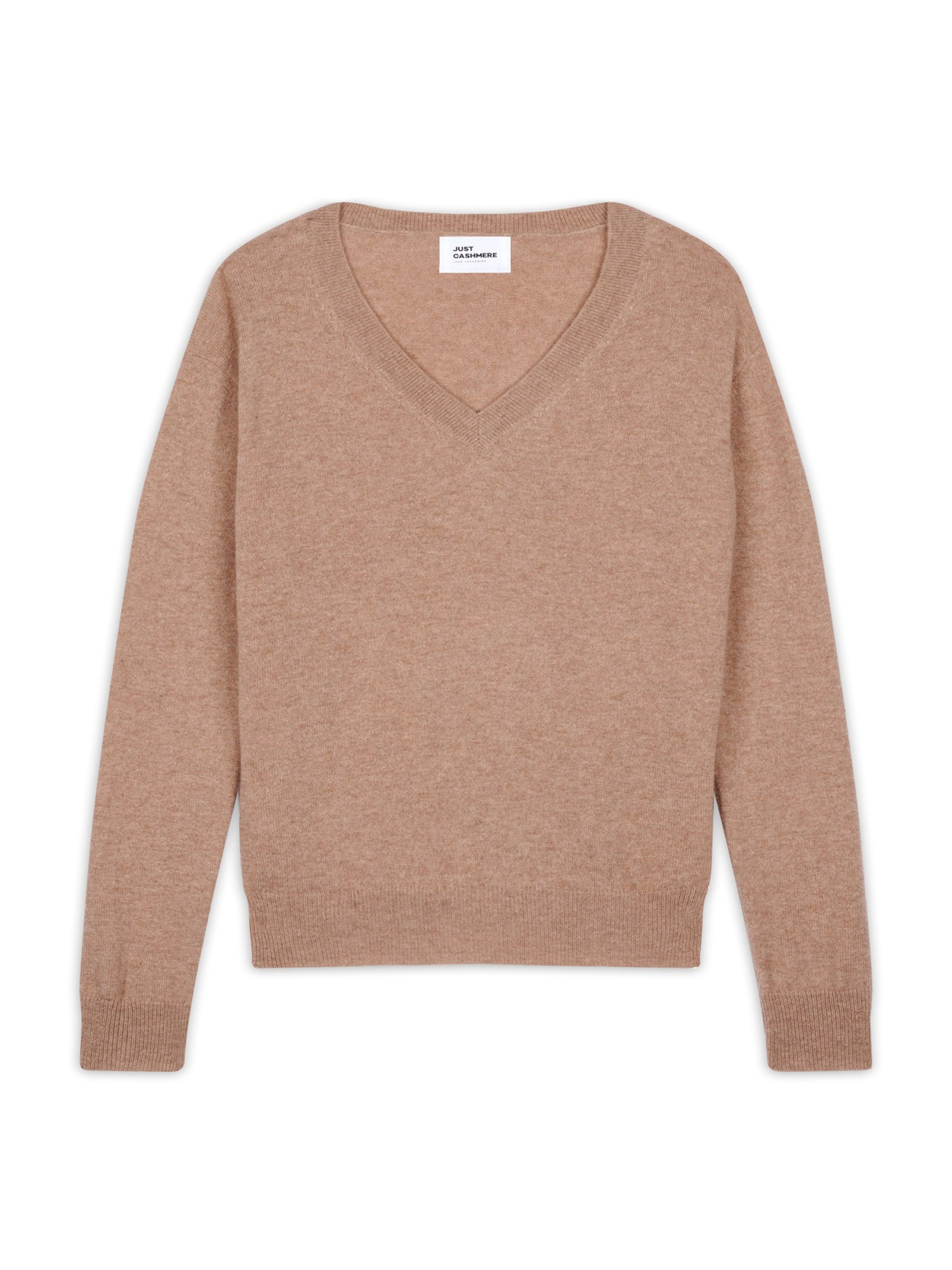 JUST CASHMERE Pullover 'Nora' i camel, Produktvisning