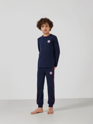 FC BAYERN MÜNCHEN Pajamas in Blue: front