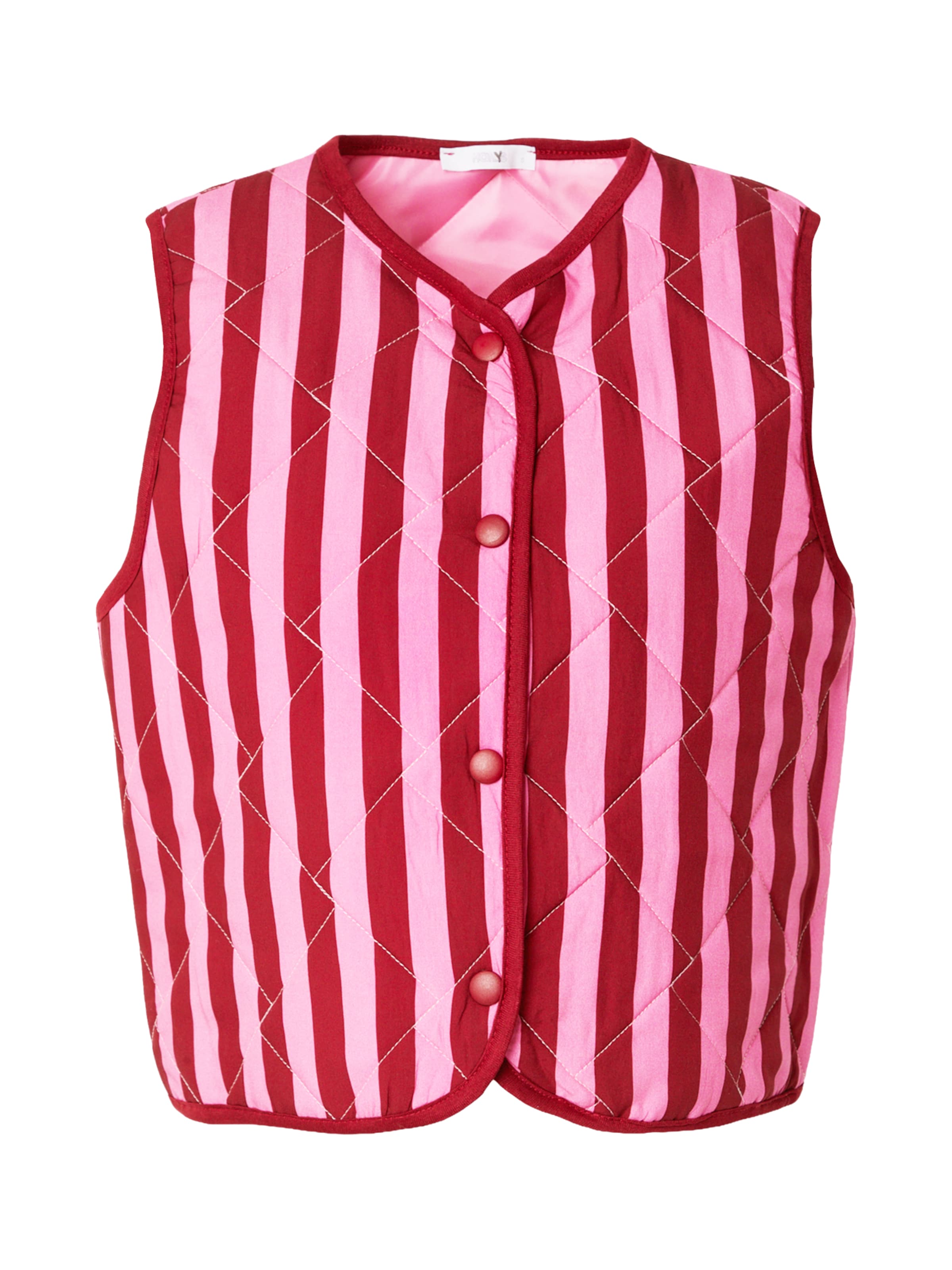 Hailys Gilet 'La44ureen' en XS en rose clair / rouge carmin, Vue avec produit