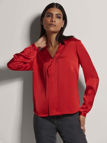 MADELEINE Blouse in Rood: voorkant