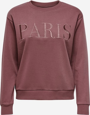JDY Sweatshirt 'Paris' i pink: forside