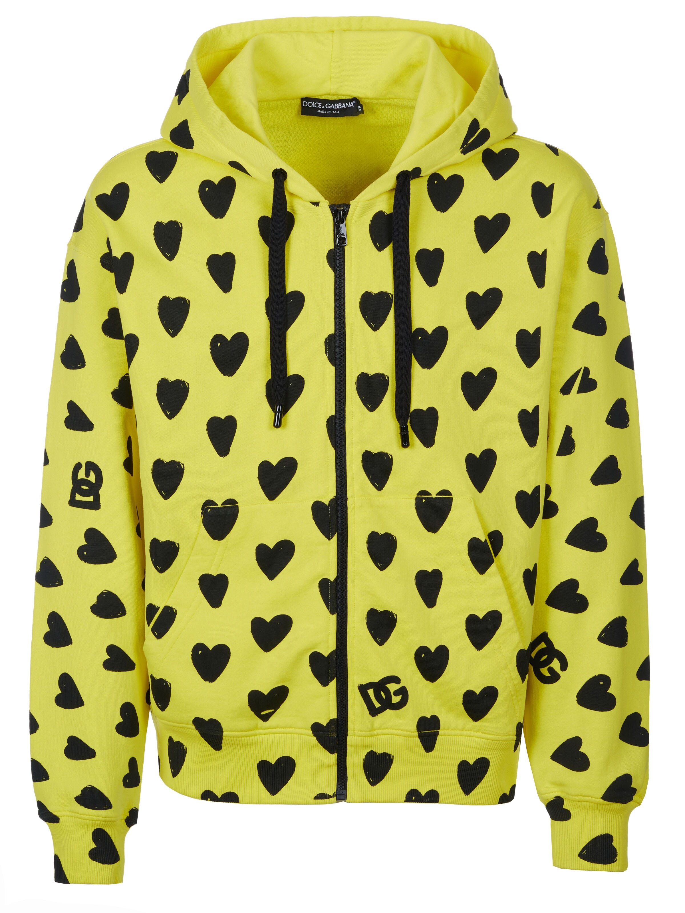 DOLCE & GABBANA Sweatjacke‌‌‌‌‌ in S in gelb, Produktansicht