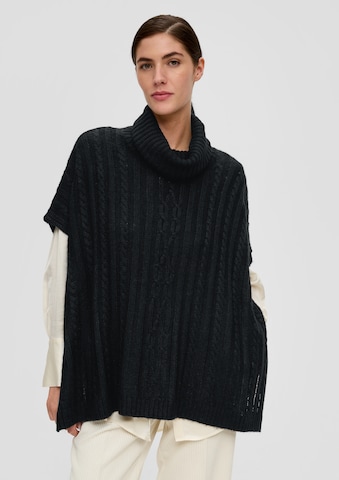 melns s.Oliver BLACK LABEL "Oversize" stila džemperis: no priekšpuses